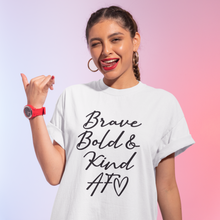 Load image into Gallery viewer, Brave Bold and Kind AF Brave Bird Lab Unisex T-shirt ***bestseller***
